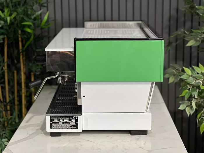 Refurbished LA MARZOCCO LINEA CLASSIC 3 GROUP ESPRESSO COFFEE MACHINE CUSTOM WHITE & GREEN