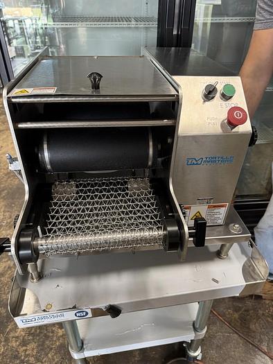 Refurbished Tortilla Masters TM105 Tabletop Tortilla Making Machine and New Cutter