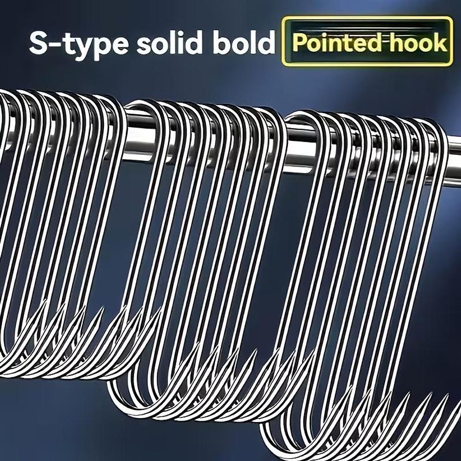 Used Stainless steel meat hooks - 20 pack