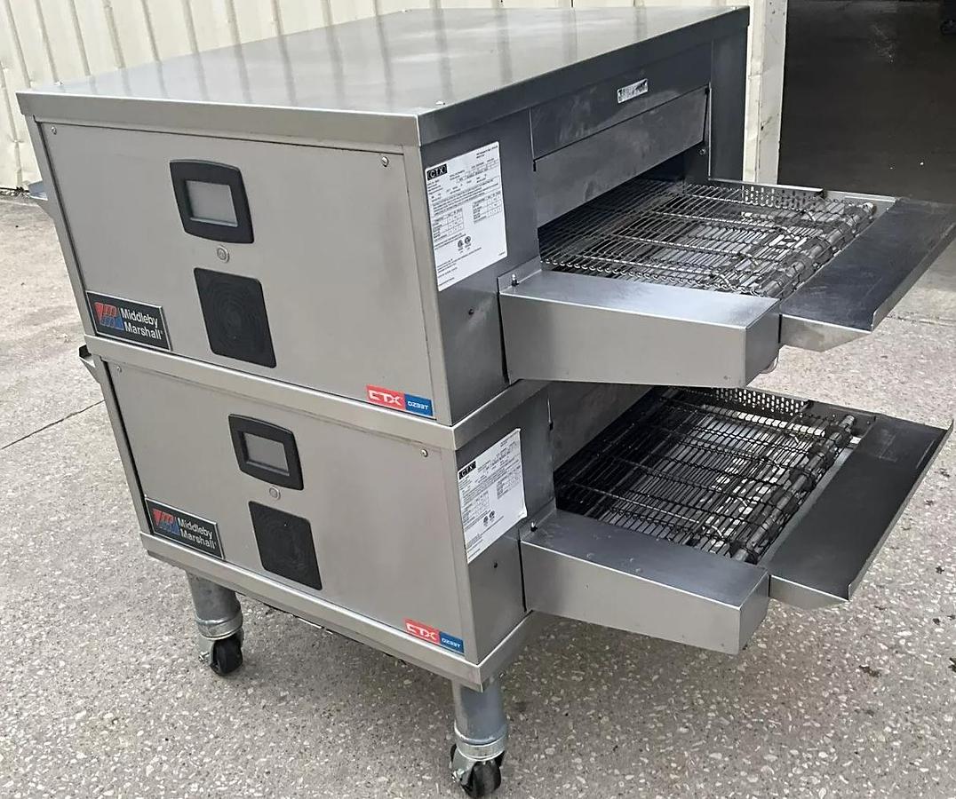 Used 2022 CTX Middleby Marshall DZ33T Infrared Radiant conveyor pizza double oven