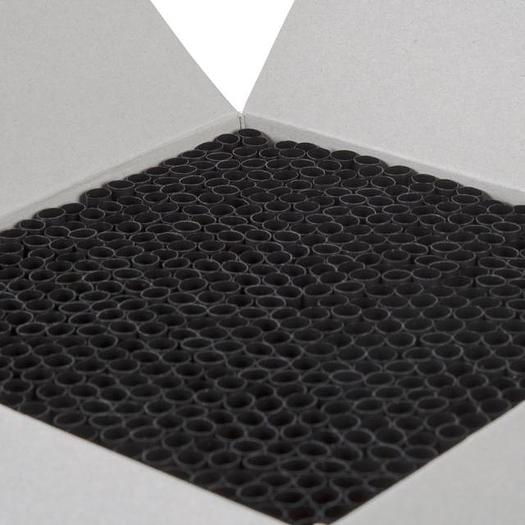 7 3/4" Jumbo Unwrapped Black Straw - 5000 / Case