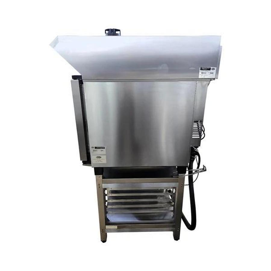 Used Unox XAVC-0511-EPRM Electric Countertop Combi Oven with XAVHC-HC11 Ventless Hood and Stand