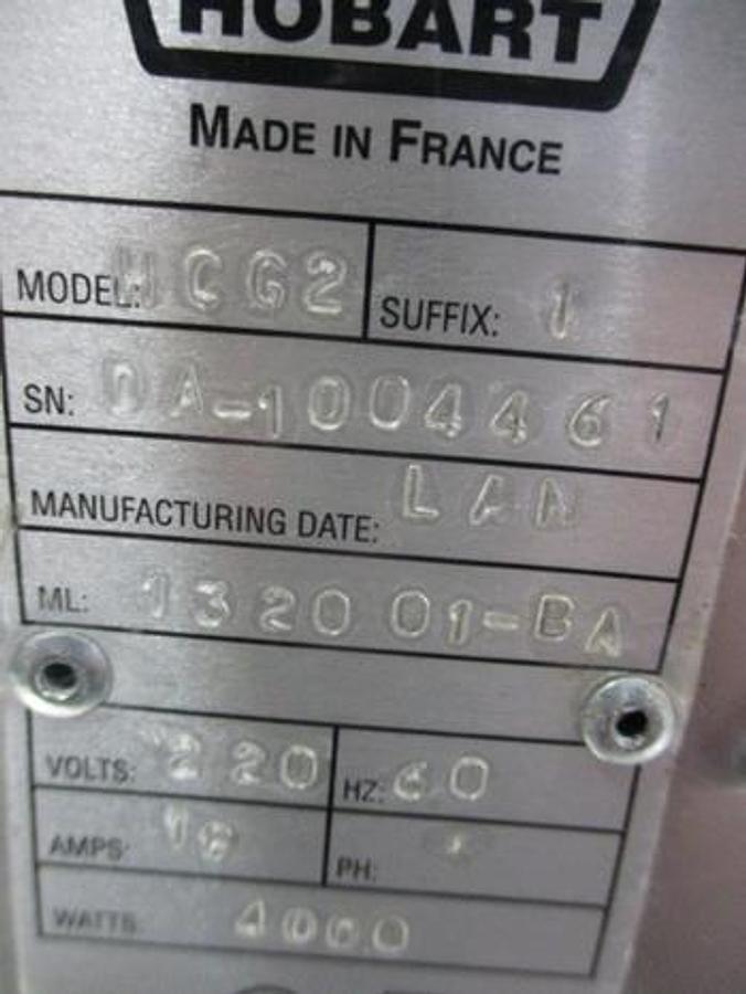 Used Hobart Model HCG-2 Dual Panini Press 4,000 Watt,