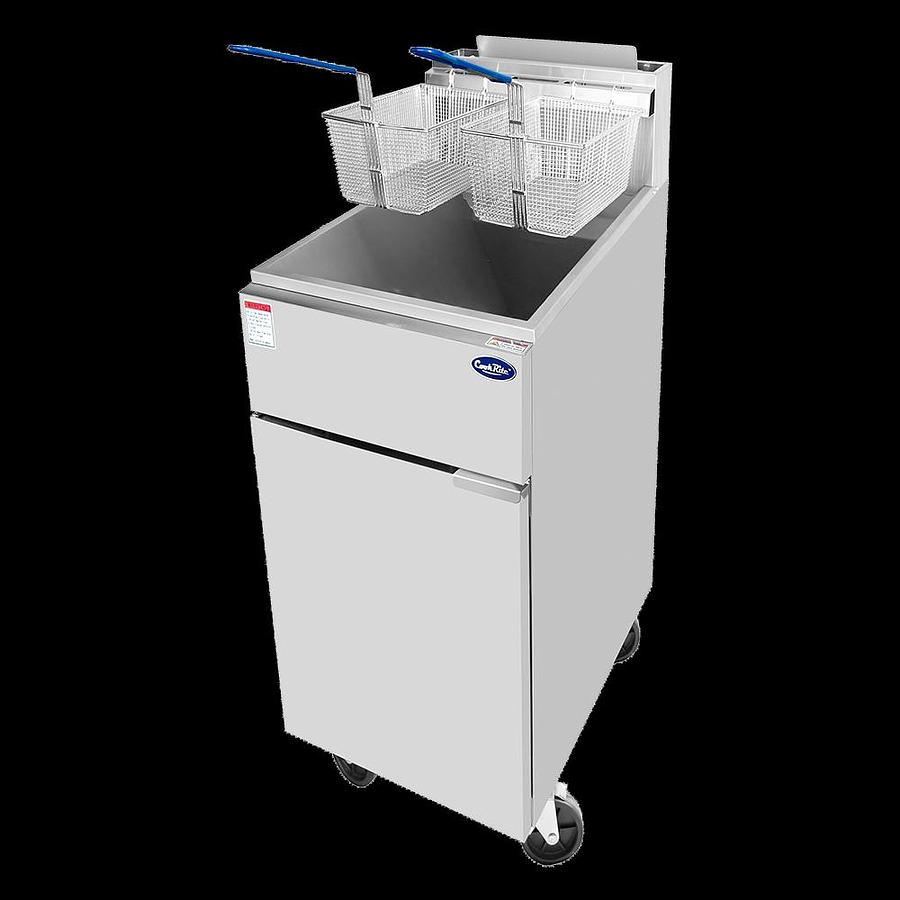 Used Atosa - 40 lb Natural/Propane Gas Deep Fryer - ATFS-40-NG OR LG
