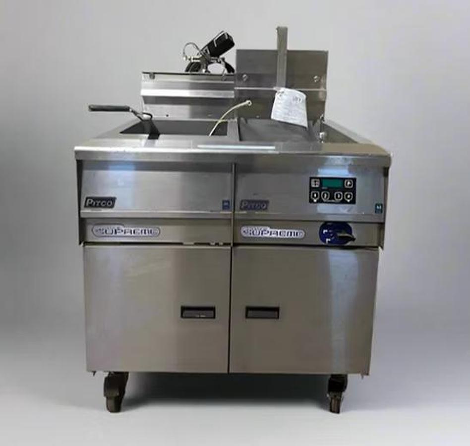Used Pitco Solstice Supreme Electric Pasta Cooker and Stainless Steel Rinse