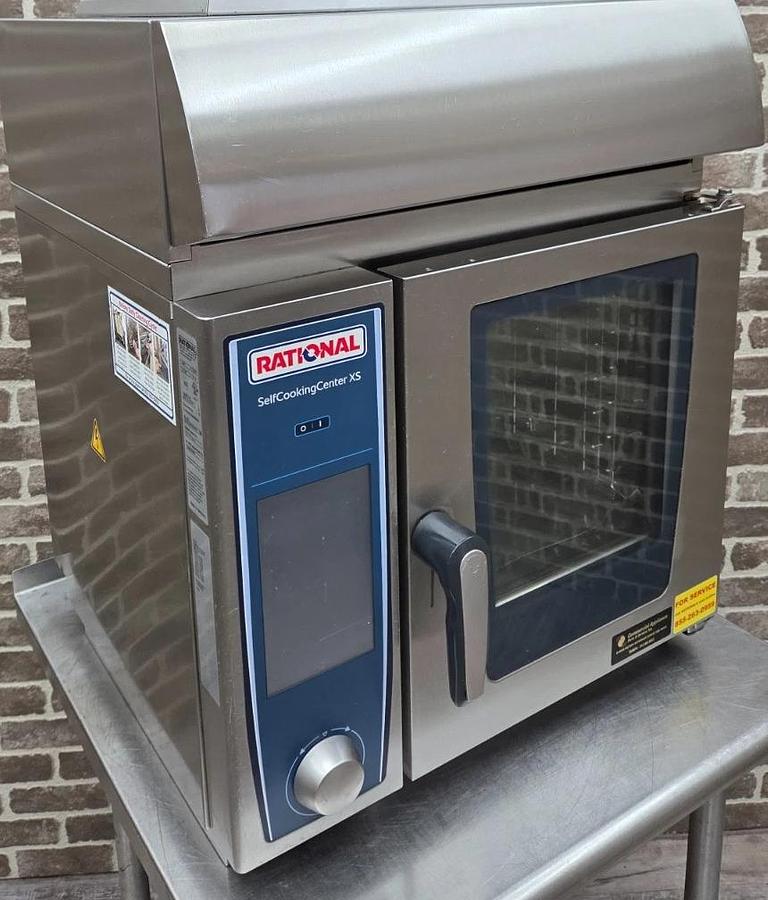 Used RATIONAL iCombi Pro XS Half Size Electric Oven w/ Vent Hood SCC SX 6 2/3 E