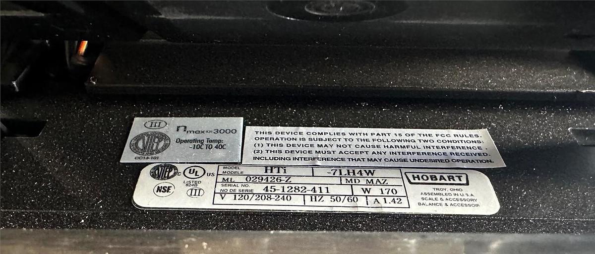 Used  Hobart HTI-LH4 Scale with Label Printer