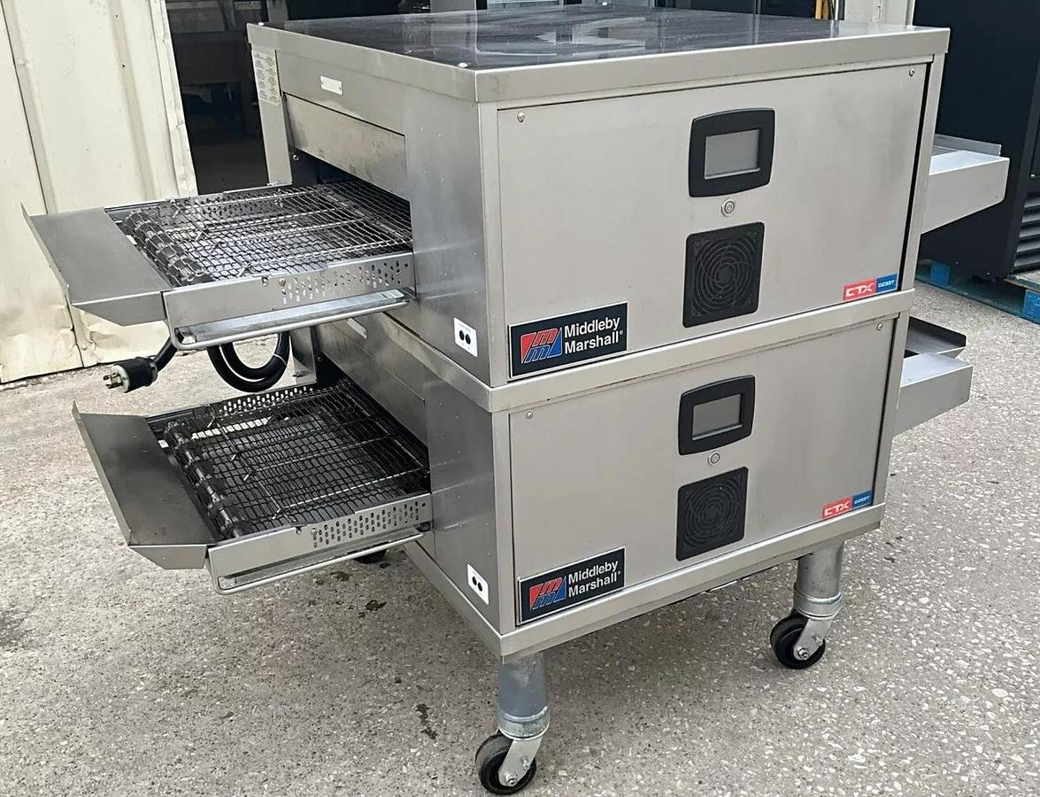 Used 2022 CTX Middleby Marshall DZ33T Infrared Radiant conveyor pizza double oven