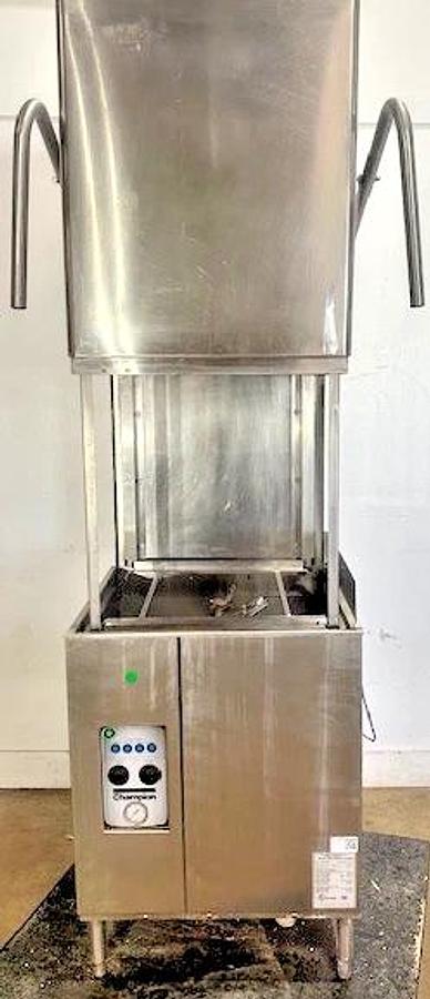 Used CHAMPION MODEL DH500T"COMMERCIAL HIGH TEMP VENTLESS DISHWASHER - 280/240V,3PH