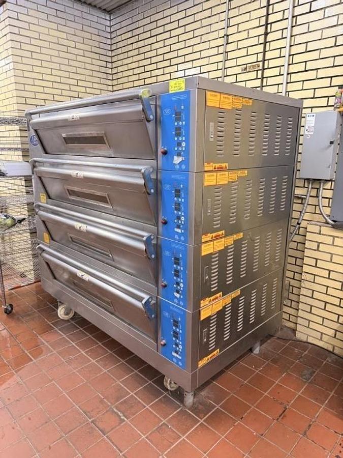 Used AMERICAN BAKING SYSTEMS 4 DECK BREAD OVEN - LIKE NEW 