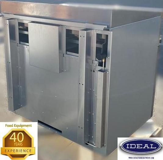 36" char broiler with oven below