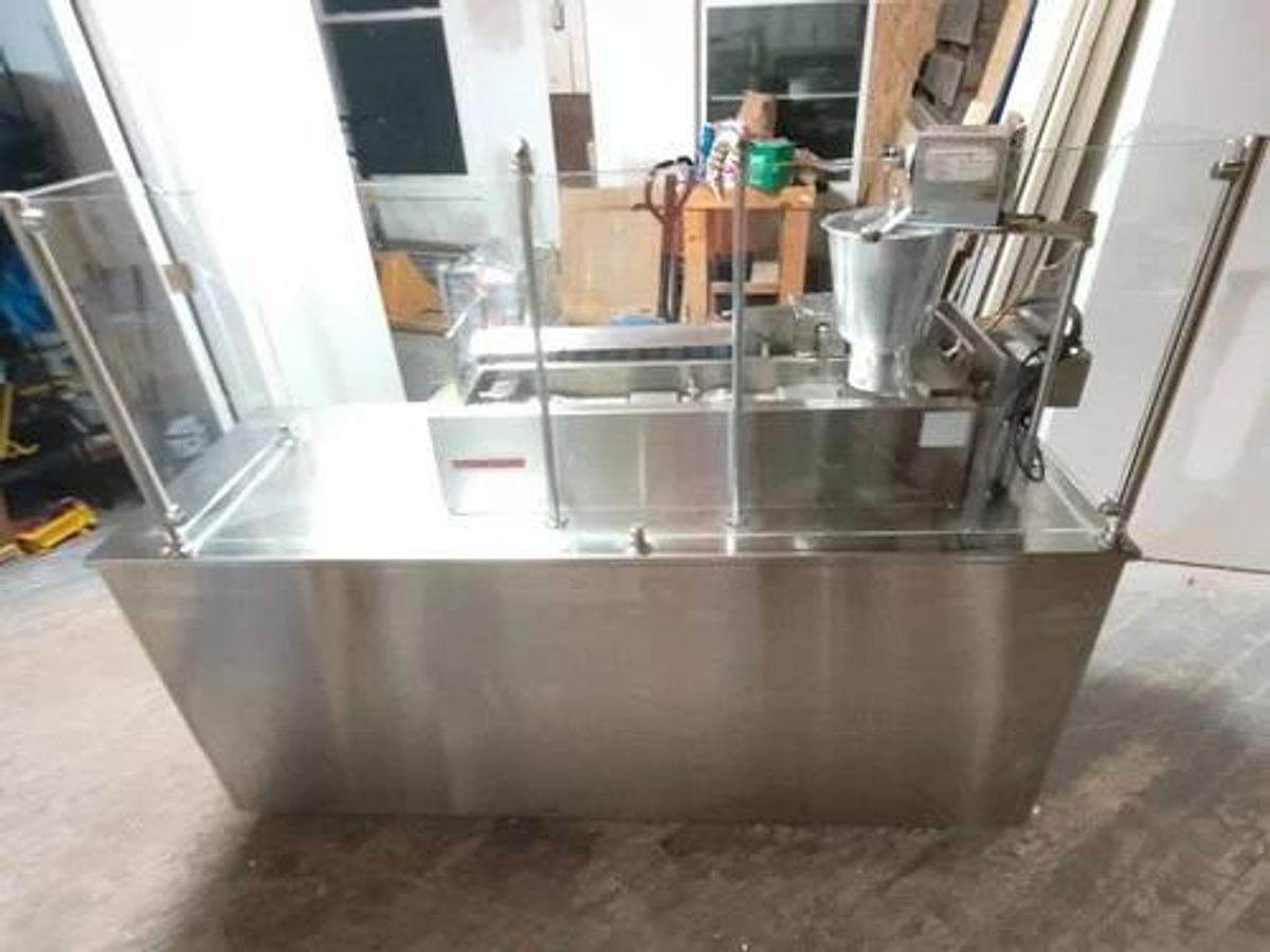 Used Lil Orbits Donut Machine Maker ~ W/ Cart, Hood & Fryer Ready to ROLL Doughnut! - VENTLESS SYSTEM