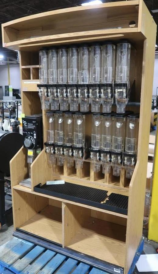 Used Bulk coffee station, w/ Grindmaster coffee grinder