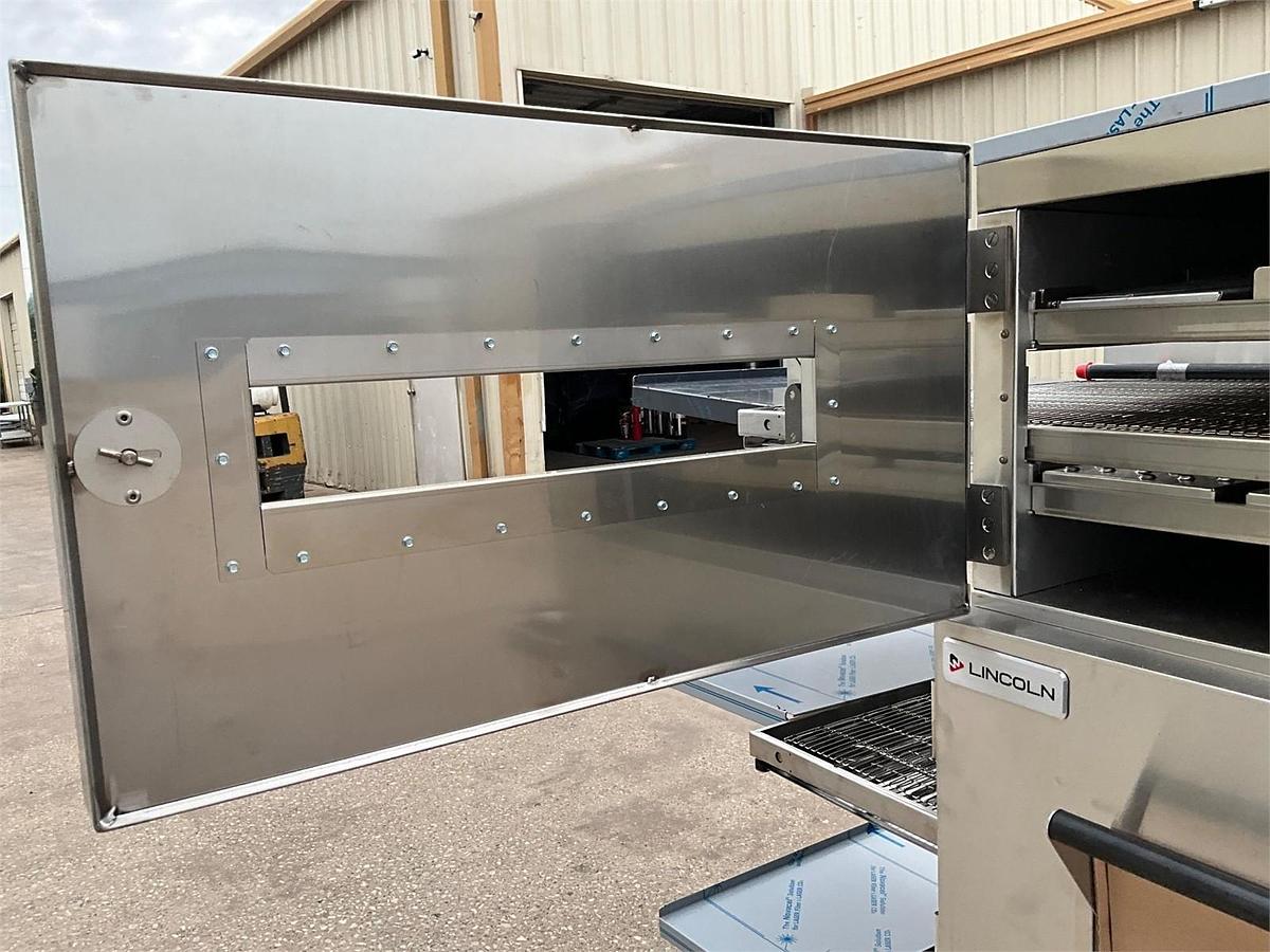 Used 3 stack Lincoln Impinger gas 1600 conveyor oven - tech checked - BRAND NEW -NEVER BEEN USED