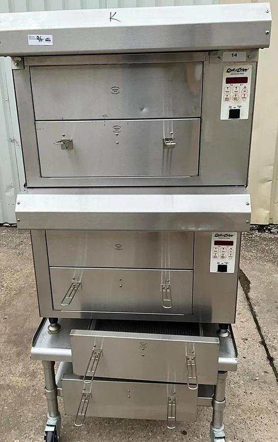Used Quik’n Crisp greaseless double air fryer w/stand - ventless 