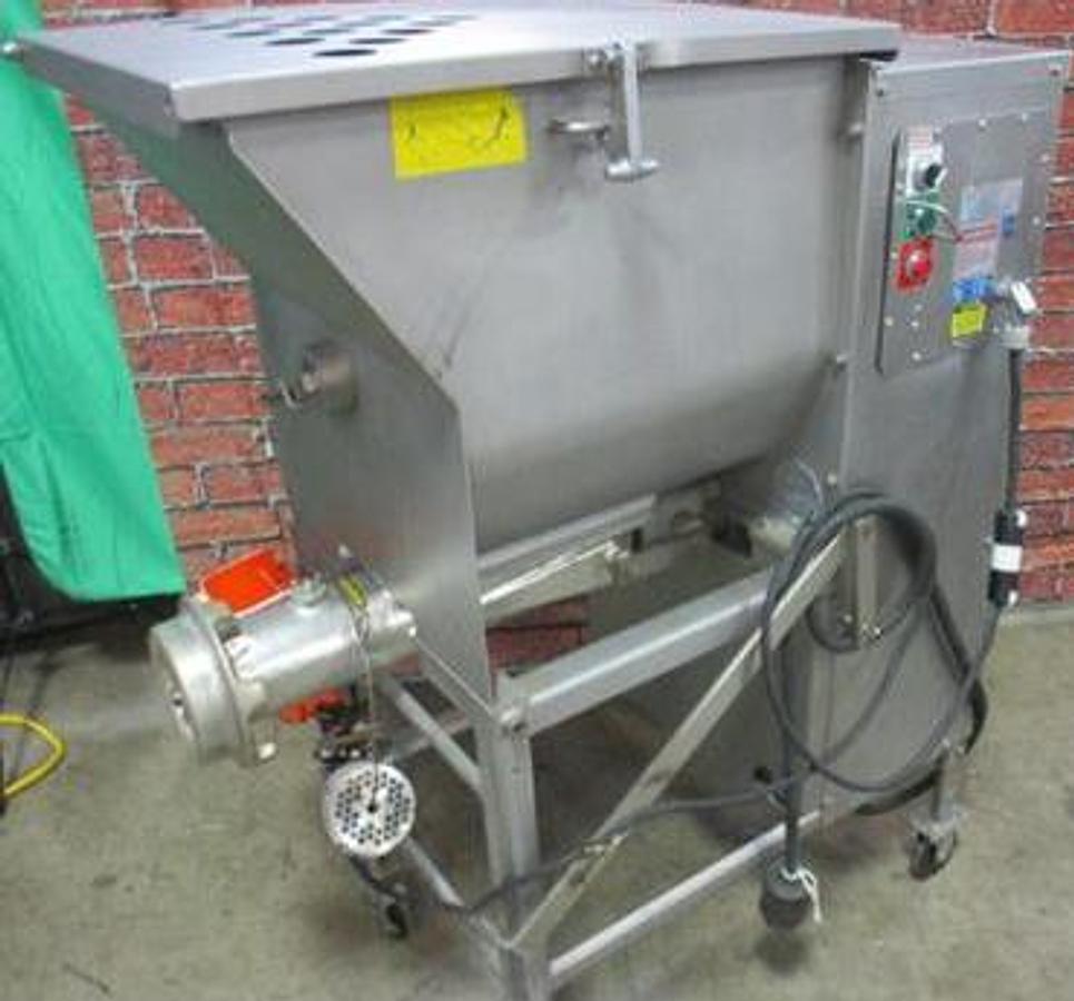 Used Biro Model AFMG-24 Commercial Meat Mixer/Grinder With Foot Pedal 