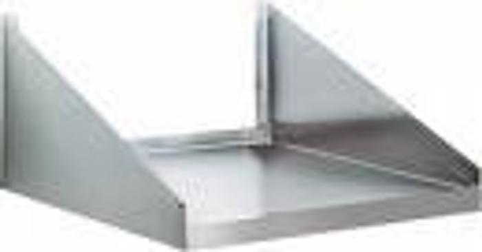Wall Mount Microwave Shelving - stainless steel 18" x 24".00