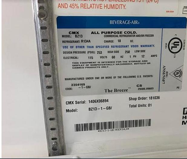 Used Beverage Air Refrigerated Grab and Go Merchandiser