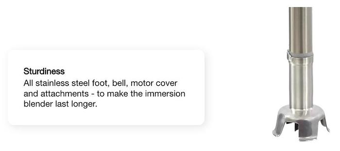 Robot Coupe - 21" Immersion Blender 200 Qt Capacity - MP550