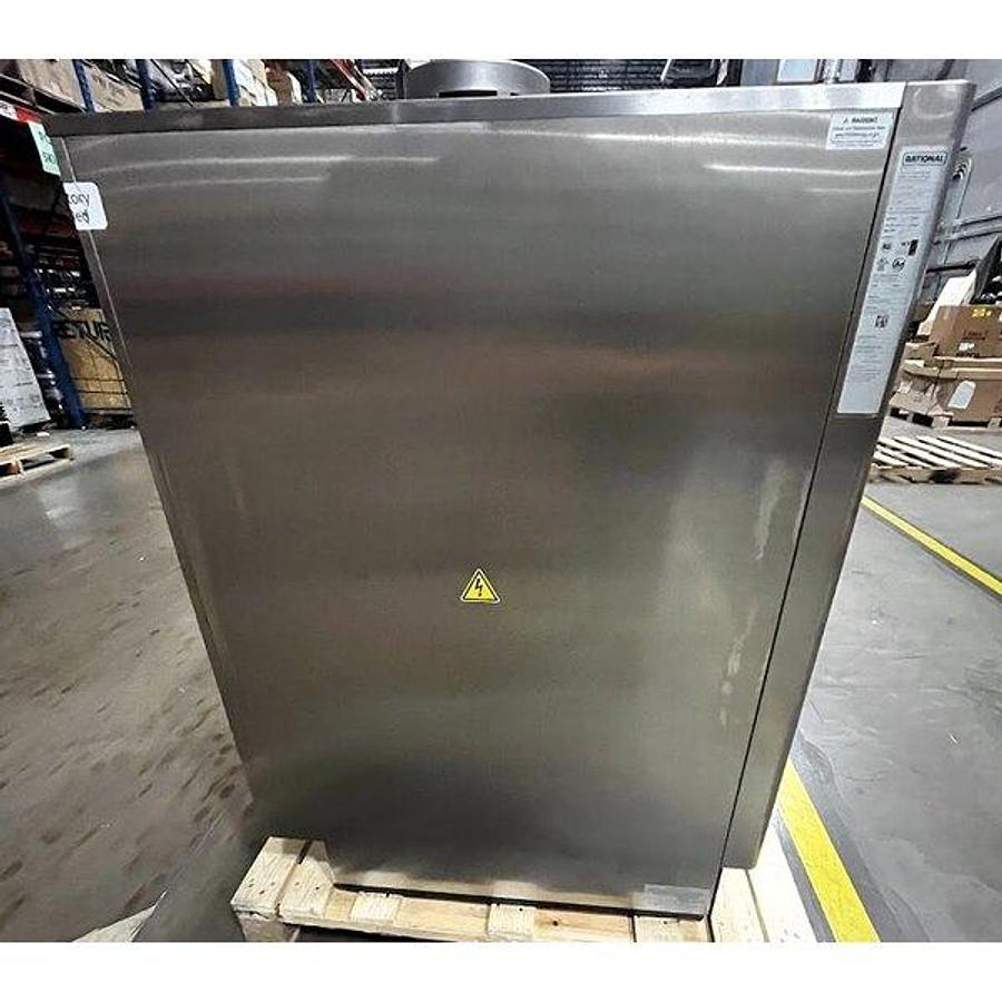 Used Scratch and Dent Rational iCombi Classic 10 Pan Half-Size Electric Combi Oven with Stand and Ventless Condensation Hood - 18.9kW