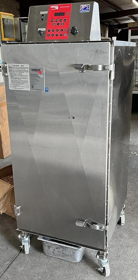Used 2021 Cookshack SM260 meat smoker oven on casters BBQ Ribs Beef Chicken
