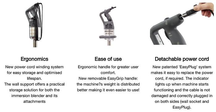 Robot Coupe - 21" Immersion Blender 200 Qt Capacity - MP550