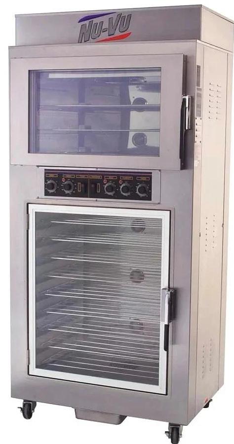 Used NU-VU QB-3/9 Electric Proofer Heated Oven Double Stack Merchandiser on Casters - LIKE NEW CLEARANCE ITEM
