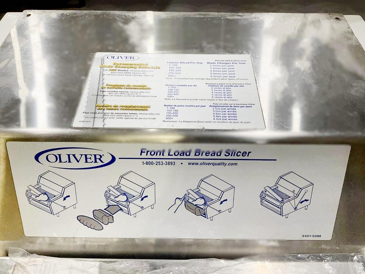 Used OLIVER FRONT LOADER BREAD SLICER MODEL 732-N