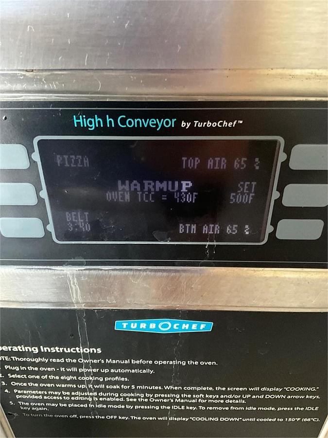 Used Turbochef triple stack oven with stand -HHC2020