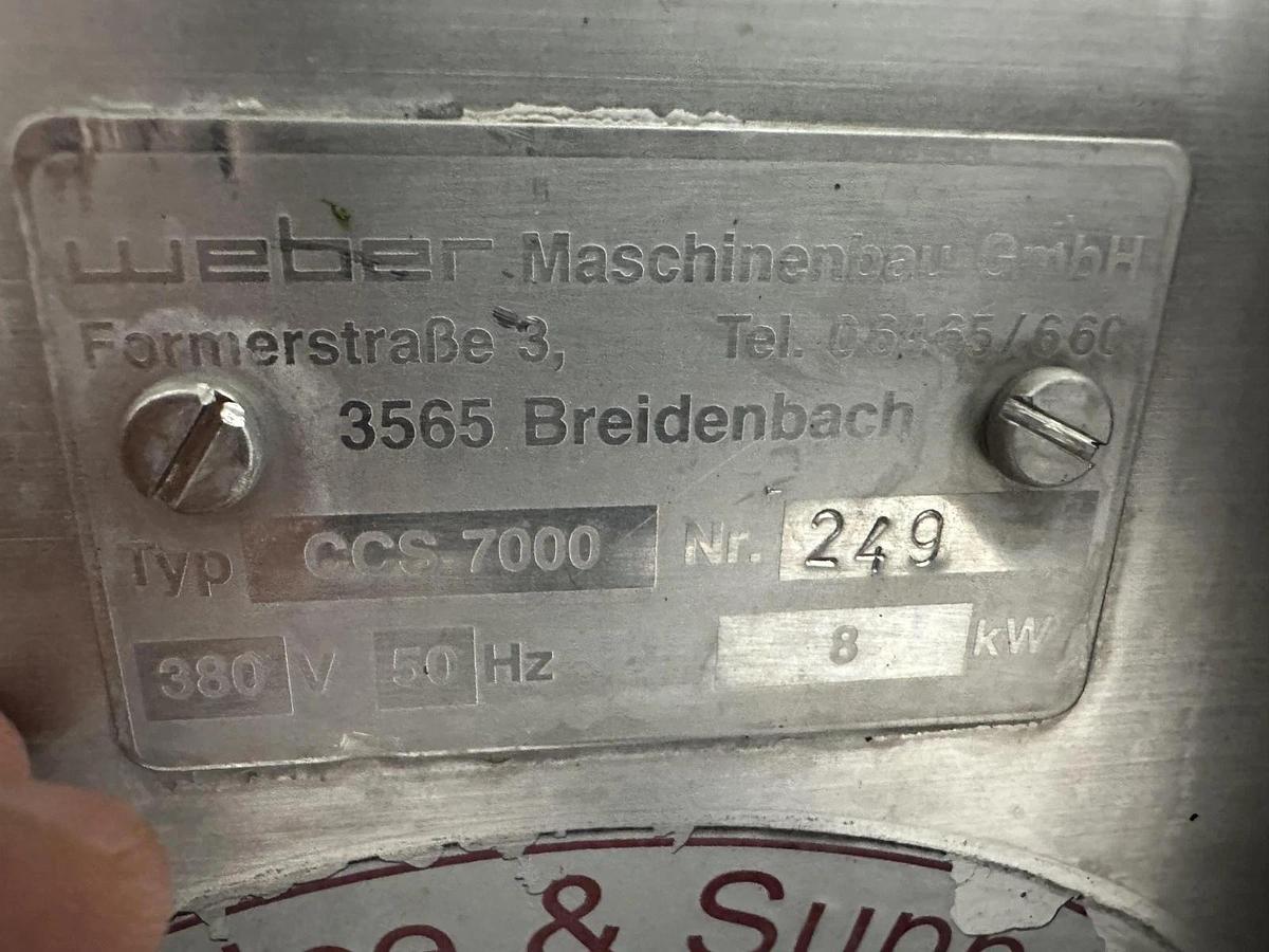 Used Weber Heavy Duty Circular Slicer CCS7000