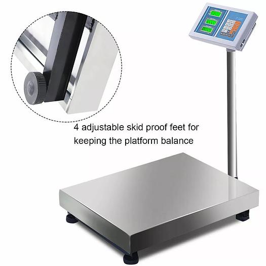 660lbs Weight Computing Digital Floor Platform Scale Postal Shipping Mailing