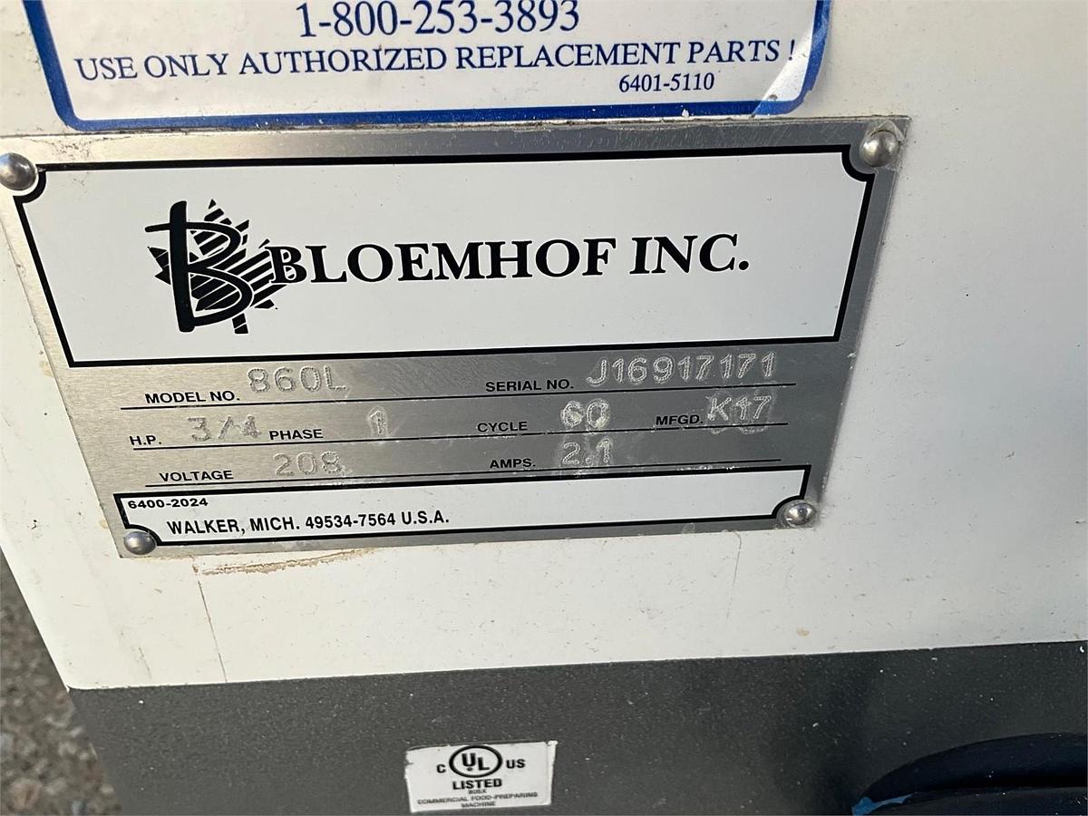 Refurbished Sheeter / Moulder | Bloemhof | Model # 860L | 120 Volts