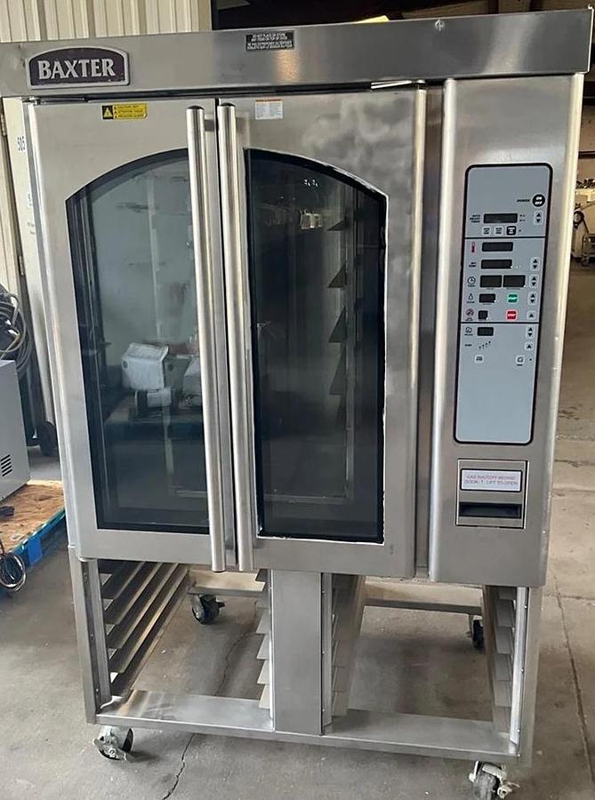 Used Baxter Hobart gas mini rack oven steam injected stand bakery Pastry OV310G pan