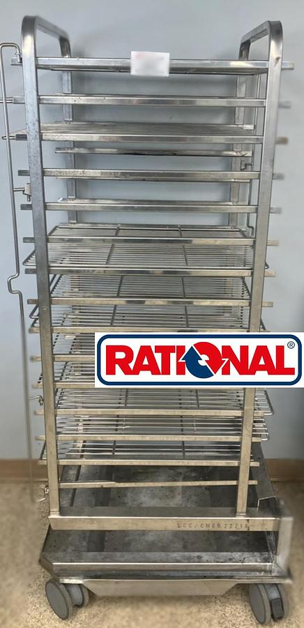 Used Rational Combi Oven Rolling Rack