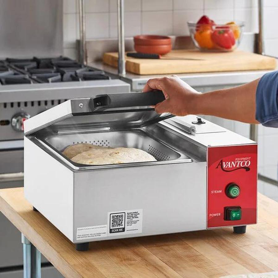 Used QuickShot SS QS-1800 Stainless Steel Countertop Tortilla / Portion Steamer - 120V, 1800W