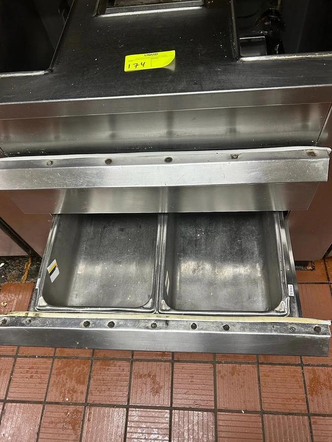 Used Hot Food Table with 3 Holding Cabinet Drawers