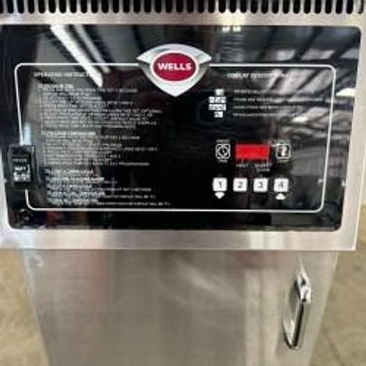 Refurbished Wells Ventless 55 LB Fryer from School Auto Lift 1/3 Phase WVAE-55FC