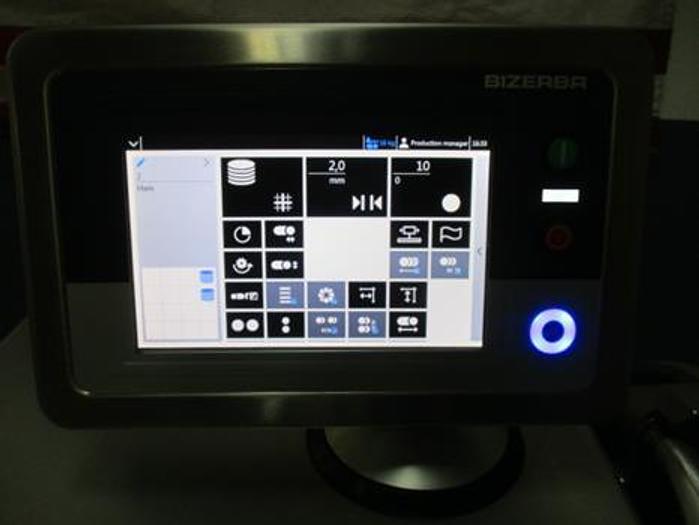 Used BIZERBA VSI330 F Vertical Meat Deli Cheese Slicer Stacker On Stand.