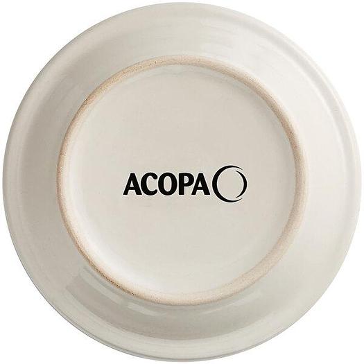 Acopa 5 1/2" Ivory (American White) Narrow Rim Stoneware Plate - 36/Case PO-76-303BWREBOU6