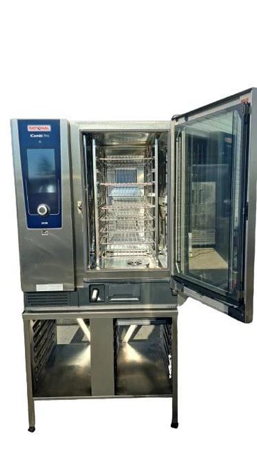 Used Rational LM100DG iCombi Pro Natural Gas Combi Oven with Stand -Warranty