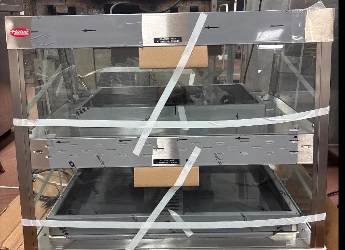 BRAND NEW Hatco GRHD-2PD Heated Glass Display Case - Dual Shelf Merchandiser