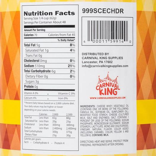 Cheddar Cheese Sauce 6 - 6/Case