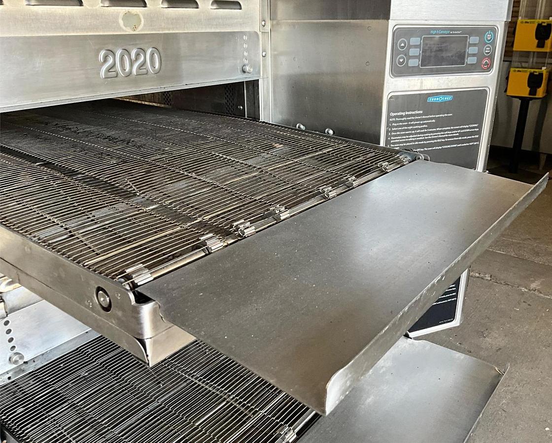 Used Turbochef triple stack oven with stand -HHC2020