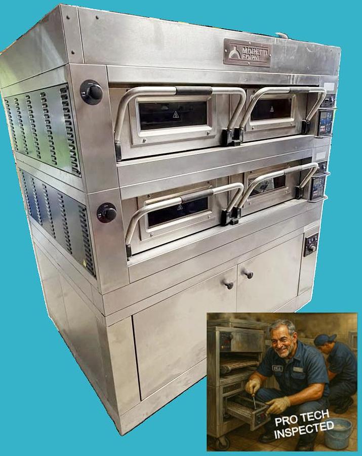 Used Moretti forni double oven - steam injection -SAVE BIG TIME