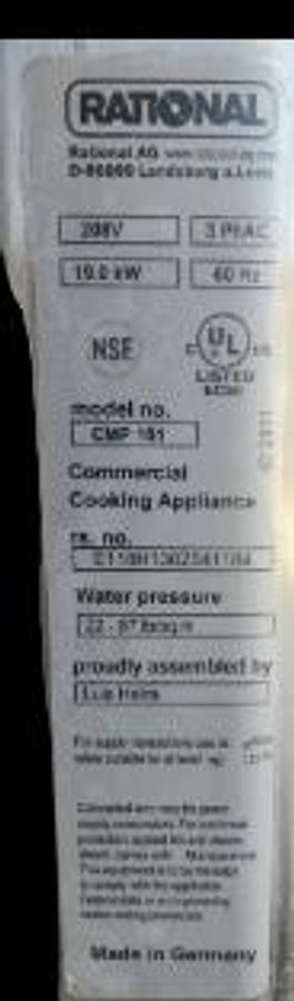 Used Rational combi pro oven - 10 pan