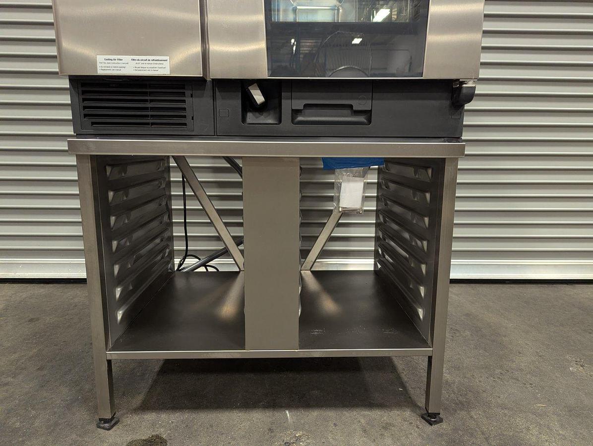 Used Rational LM100DG iCombi Pro 10 Half Size Gas Combi Oven w/Stand & Accessories - BRAND NEW CLEARANCE