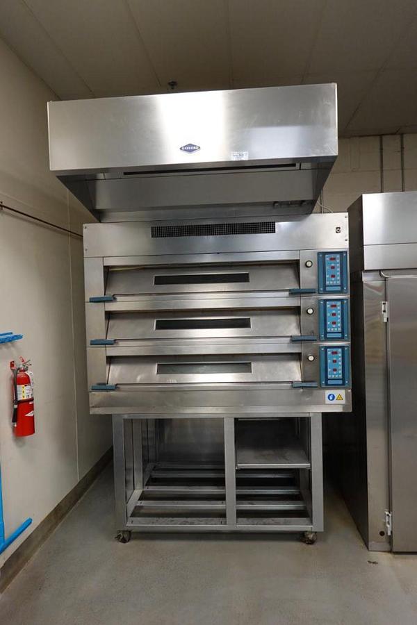Used Polin 3 deck electric oven