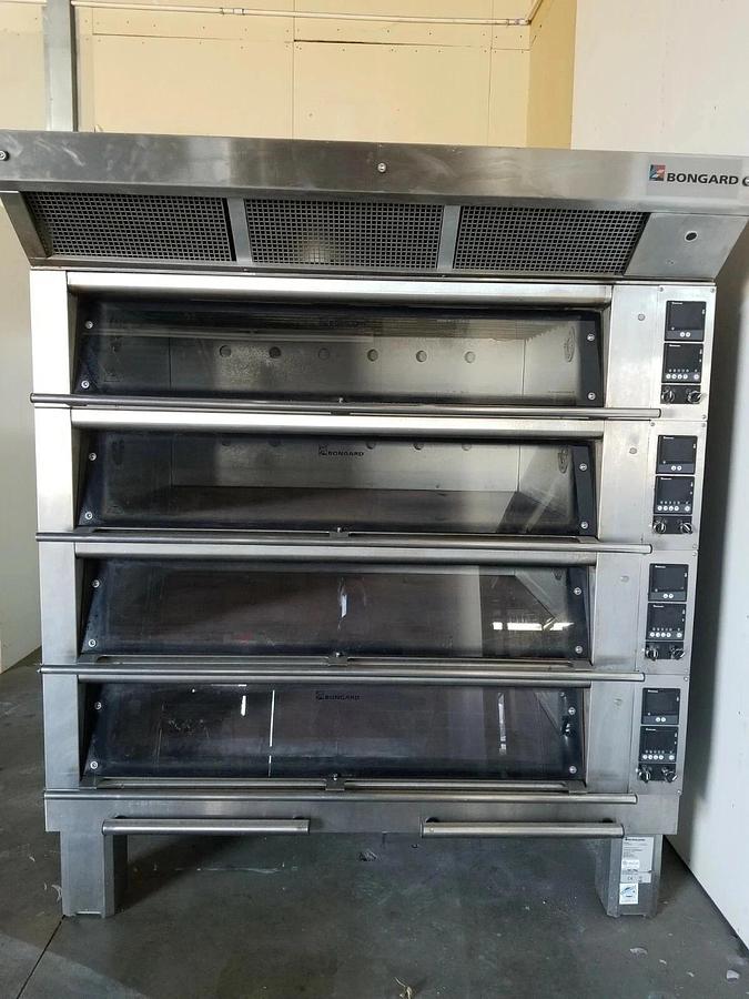Used BONGARD M4 SOLEO 4 DECK BAKERY PIZZA OVEN with STEAM Injection