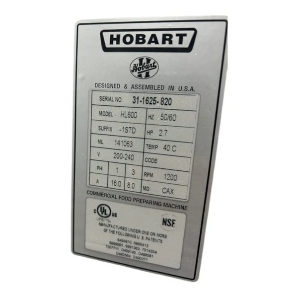 Used Hobart HL600 Planetary Floor Mixer-60 Qt