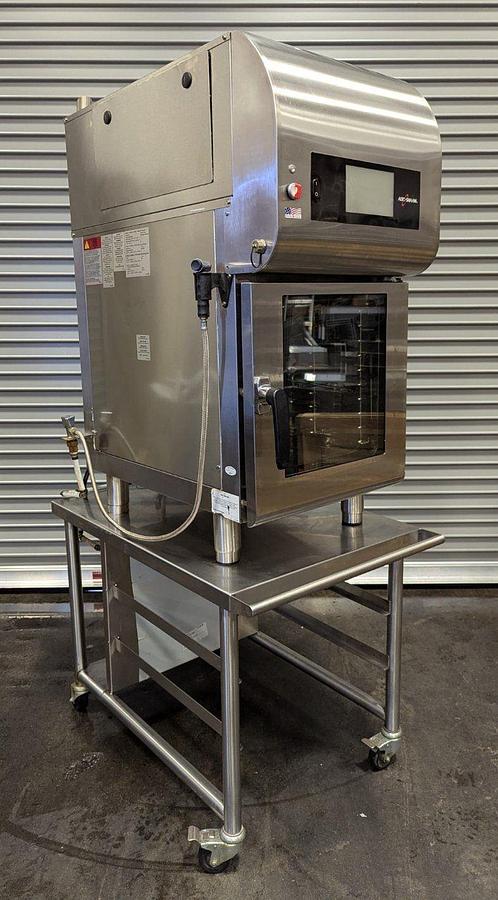 Used Auto Shaam CTX4-10EVH 10 Pan Half Size Electric Combi Oven w/Ventless Hood -